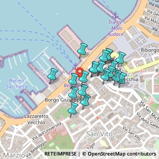 Mappa Via Armando Diaz, 34123 Trieste TS, Italia (0.173)