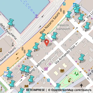 Mappa Via Armando Diaz, 34123 Trieste TS, Italia (0.1115)