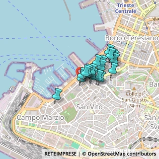 Mappa Via Armando Diaz, 34123 Trieste TS, Italia (0.2635)