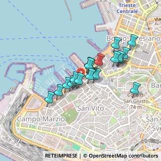 Mappa Via Luigi Cadorna, 34123 Trieste TS, Italia (0.3495)