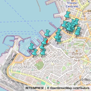 Mappa Via Armando Diaz, 34123 Trieste TS, Italia (0.49)