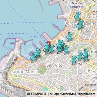 Mappa Via Armando Diaz, 34123 Trieste TS, Italia (0.452)