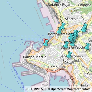 Mappa Via Luigi Cadorna, 34123 Trieste TS, Italia (1.24188)
