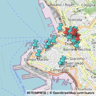 Mappa Via Luigi Cadorna, 34123 Trieste TS, Italia (0.9105)