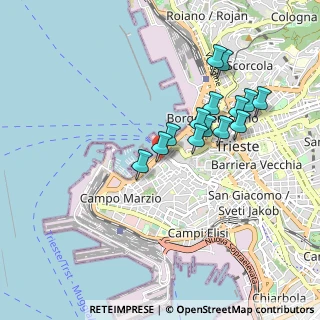 Mappa Via Armando Diaz, 34123 Trieste TS, Italia (0.79071)