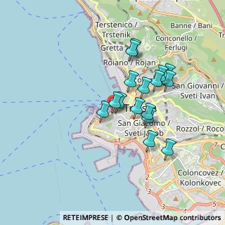 Mappa Via Luigi Cadorna, 34123 Trieste TS, Italia (1.4575)