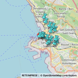 Mappa Via Luigi Cadorna, 34123 Trieste TS, Italia (1.22235)