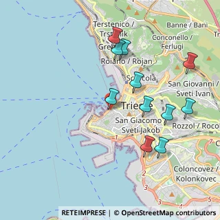 Mappa Via Armando Diaz, 34123 Trieste TS, Italia (2.00636)