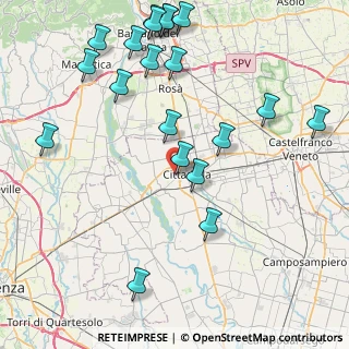 Mappa Via Benvenuto da Carturo, 35013 Cittadella PD, Italia (10.0485)