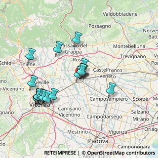 Mappa Via Benvenuto da Carturo, 35013 Cittadella PD, Italia (14.929)