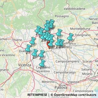 Mappa Via Benvenuto da Carturo, 35013 Cittadella PD, Italia (9.892)