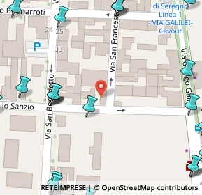 Mappa Via San Francesco, 20831 Seregno MB, Italia (0.0963)
