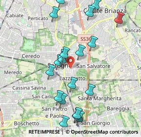 Mappa Via San Francesco, 20831 Seregno MB, Italia (2.082)