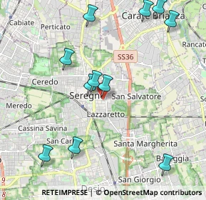 Mappa Via San Francesco, 20831 Seregno MB, Italia (2.33818)