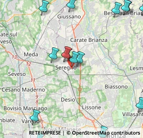 Mappa Via San Francesco, 20831 Seregno MB, Italia (5.90313)