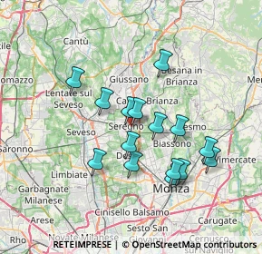 Mappa Via San Francesco, 20831 Seregno MB, Italia (6.11933)