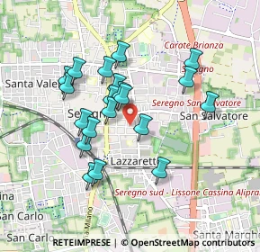 Mappa Via San Francesco, 20831 Seregno MB, Italia (0.7765)