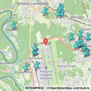 Mappa MXP T2 - partenze, 21010 Ferno VA, Italia (2.9015)