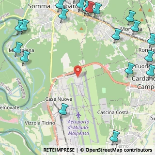 Mappa MXP T2 - partenze, 21010 Ferno VA, Italia (3.567)
