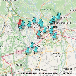 Mappa Viale Guglielmo Marconi, 24044 Dalmine BG, Italia (7.03316)