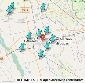 Mappa Cittadella, 35019 Cittadella PD, Italia (4.09545)