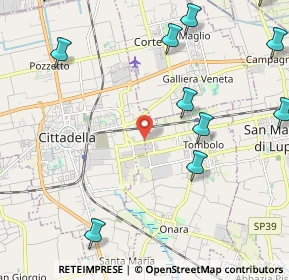 Mappa Cittadella, 35019 Cittadella PD, Italia (3.06083)