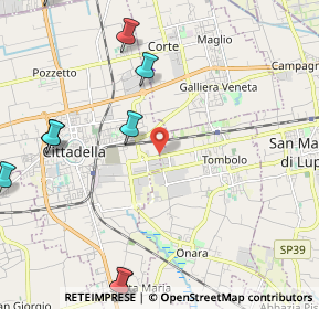 Mappa Cittadella, 35019 Cittadella PD, Italia (3.23545)