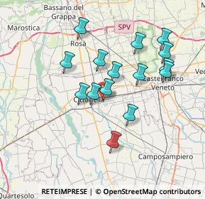 Mappa Cittadella, 35019 Cittadella PD, Italia (6.50267)