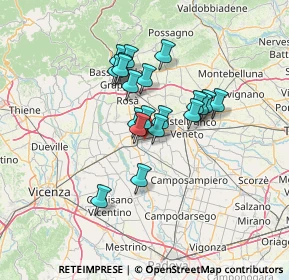 Mappa 35019 Cittadella PD, Italia (10.216)