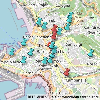 Mappa Via Gabriele Foschiatti, 34129 Trieste TS, Italia (0.9125)