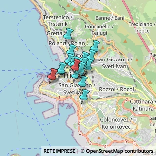Mappa Via Gabriele Foschiatti, 34129 Trieste TS, Italia (0.8515)