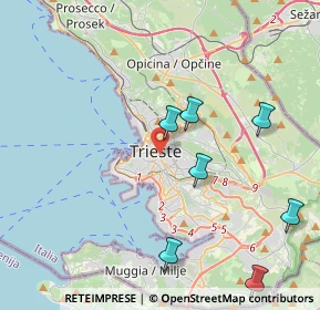 Mappa Via Gabriele Foschiatti, 34129 Trieste TS, Italia (6.10417)