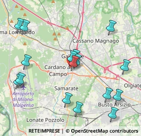 Mappa Via Arno, 21015 Varese VA, Italia (4.54875)