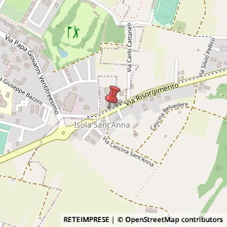 Mappa Via Risorgimento, 48, 20881 Bernareggio, Monza e Brianza (Lombardia)