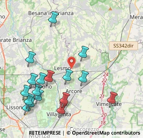 Mappa Viale Brianza, 20855 Lesmo MB, Italia (4.71235)