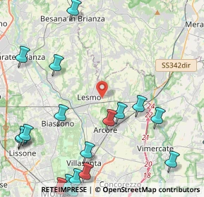 Mappa Viale Brianza, 20855 Lesmo MB, Italia (6.2095)