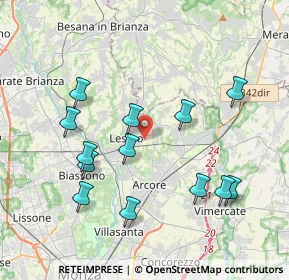 Mappa Viale Brianza, 20855 Lesmo MB, Italia (3.93692)
