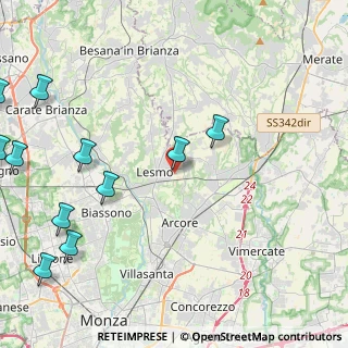 Mappa Viale Brianza, 20855 Lesmo MB, Italia (6.08455)