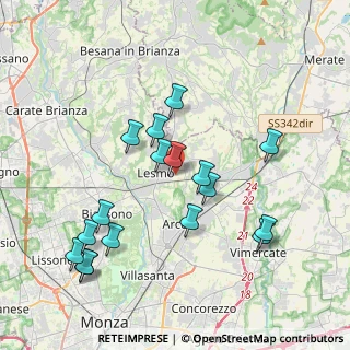 Mappa Viale Brianza, 20855 Lesmo MB, Italia (3.96765)