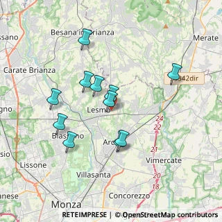 Mappa Viale Brianza, 20855 Lesmo MB, Italia (3.23455)