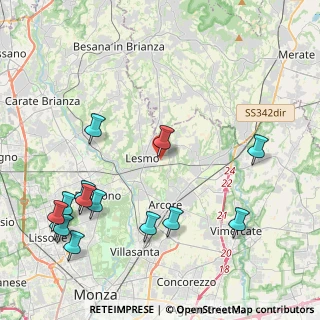 Mappa Viale Brianza, 20855 Lesmo MB, Italia (5.24)