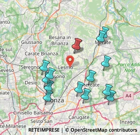 Mappa Viale Brianza, 20855 Lesmo MB, Italia (7.45267)