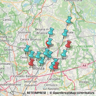 Mappa Viale Brianza, 20855 Lesmo MB, Italia (6.62063)