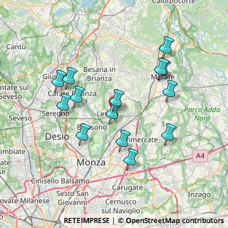 Mappa Viale Brianza, 20855 Lesmo MB, Italia (7.15)