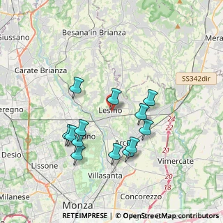 Mappa Via Morganti, 20855 Lesmo MB, Italia (3.46846)