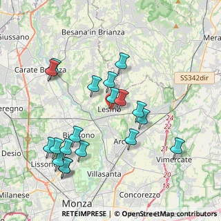 Mappa Via Morganti, 20855 Lesmo MB, Italia (4.06)