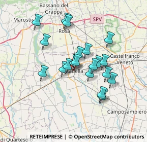 Mappa Via del Lavoro, 35013 Cittadella PD, Italia (5.717)