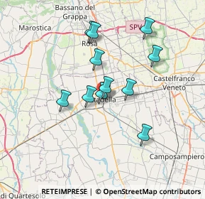 Mappa Via del Lavoro, 35013 Cittadella PD, Italia (5.84)