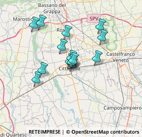 Mappa Via del Lavoro, 35013 Cittadella PD, Italia (5.29143)