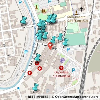Mappa Via del Lavoro, 35013 Cittadella PD, Italia (0.108)